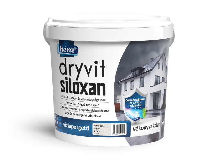 Héra Dryvit Siloxan 1,5mm vékonyvakolat 25 kg - fehér